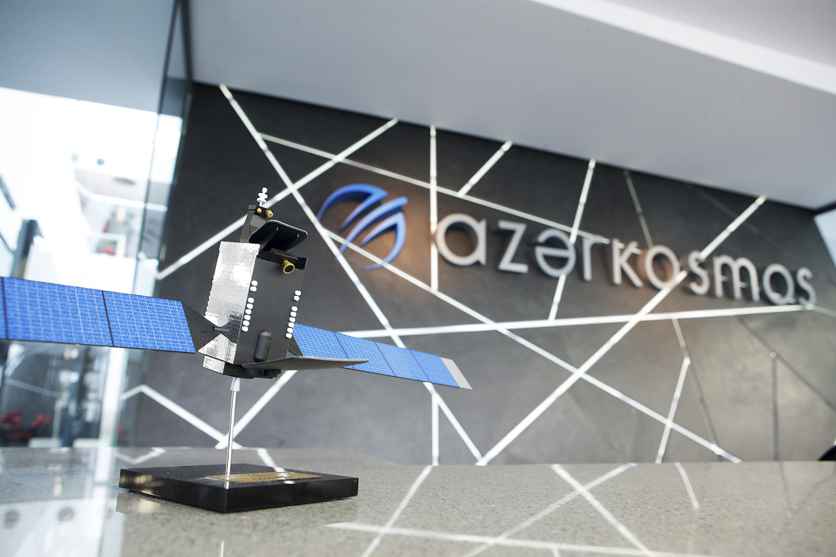 Azerkosmos control center lobby